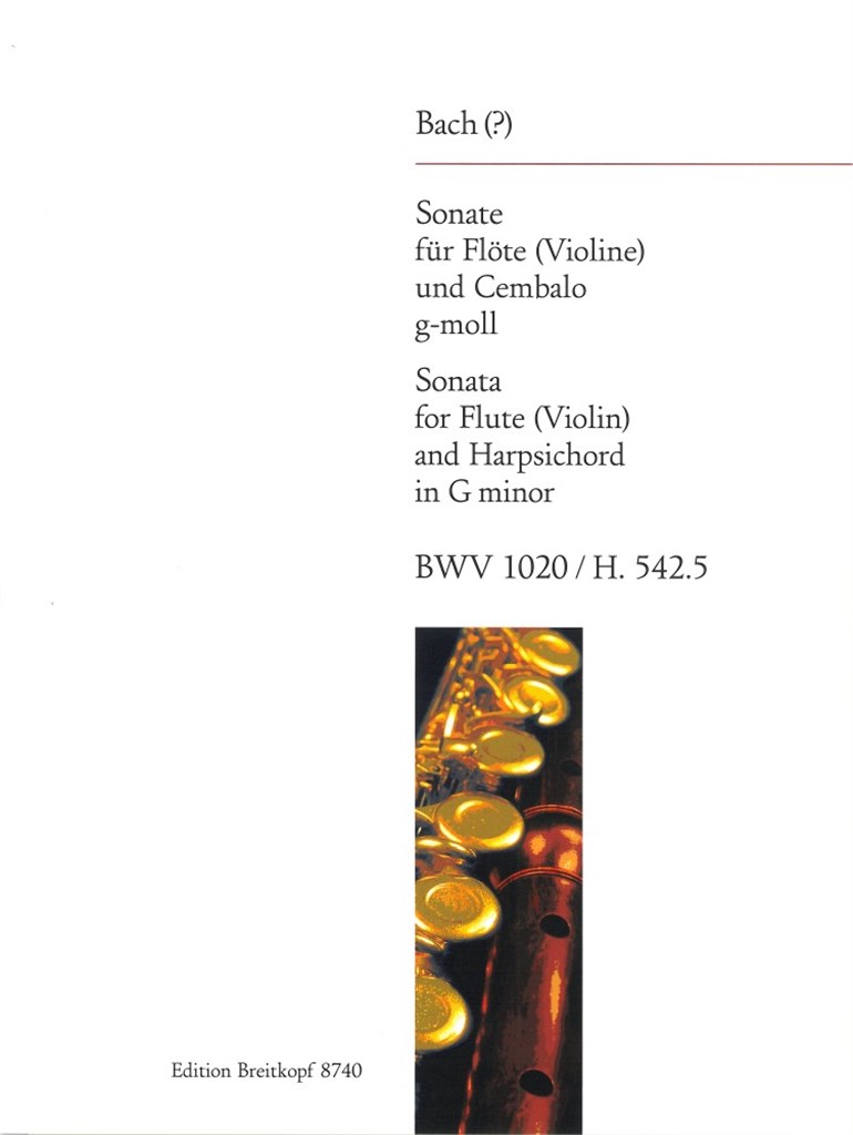 Sonate G Bwv1020